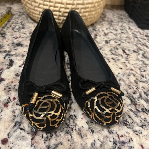 Stuart Weitzman black flat with caged toe 8N - Picture 3 of 10